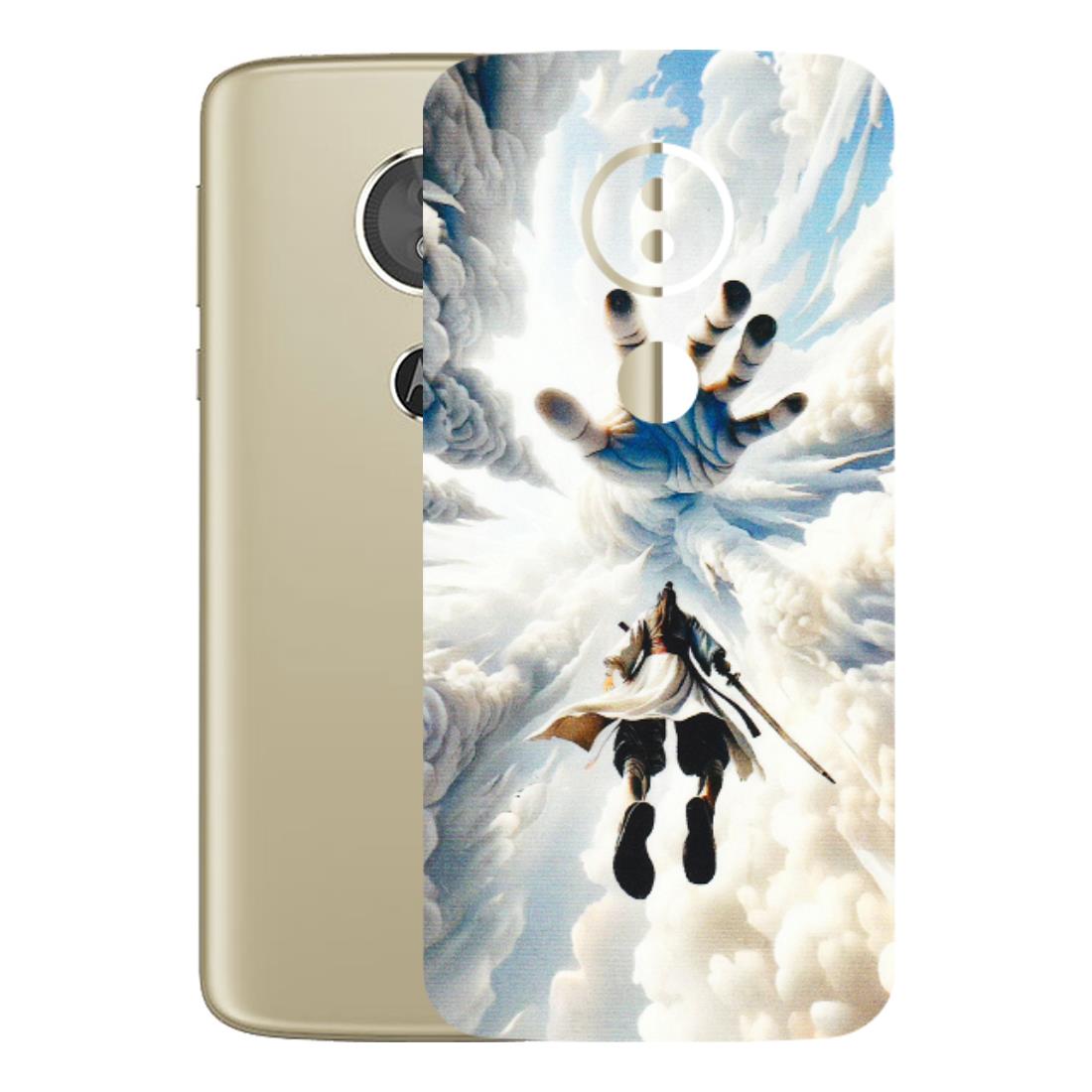Motorola Phone Skins (All Models) - Big Hand With Monkey King - 3D Embossed Finish (L-323) Motorola Moto E5