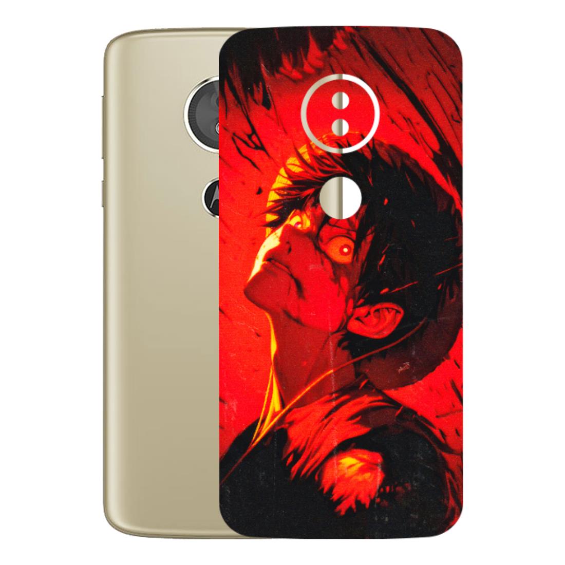 Motorola Phone Skins (All Models) - D.Luffy Power Up One Piece Anime - 3D Embossed Finish (L-326) Motorola Moto E5
