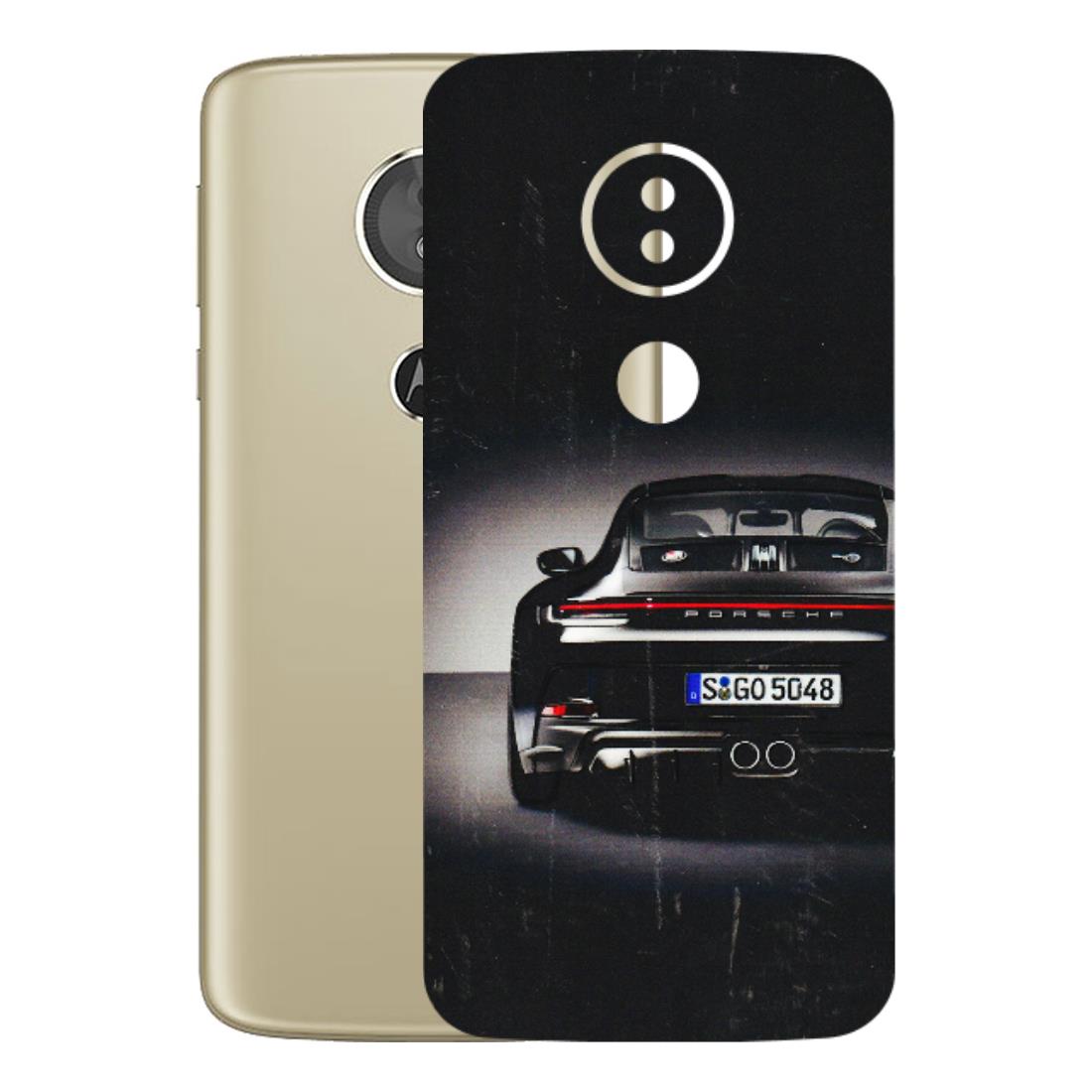 Motorola Phone Skins (All Models) - New Black Porsche GT3 - 3D Embossed Finish (L-327) Motorola Moto E5
