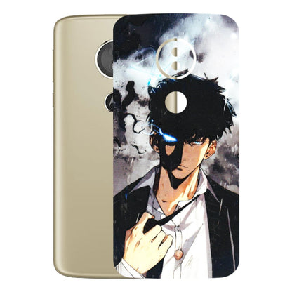 Motorola Phone Skins (All Models) - Sung Jinwoo Manhwa Anime - 3D Embossed Finish (L-328) Motorola Moto E5