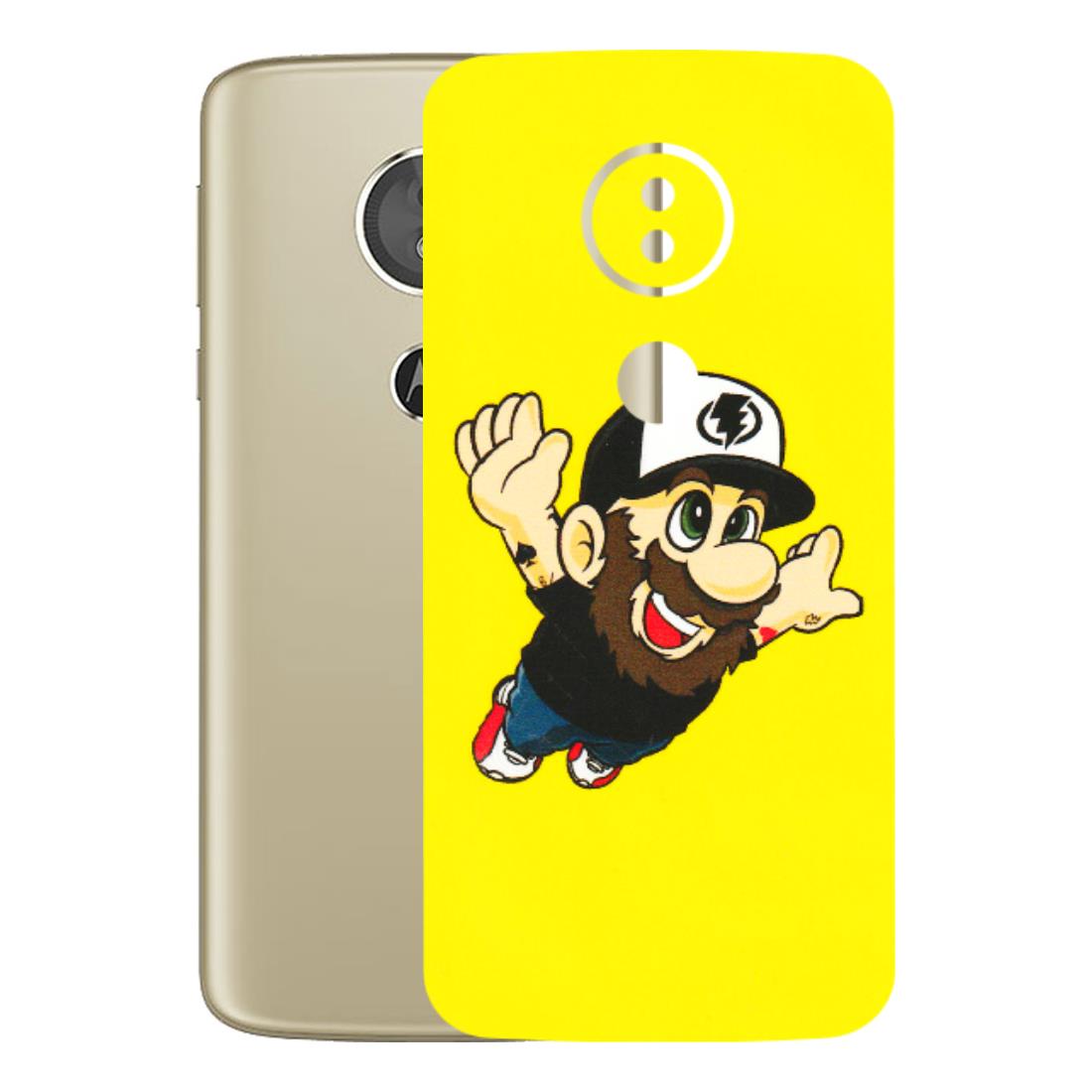 Motorola Phone Skins (All Models) - Flying Beardo - 3D Embossed Finish (L-60) Motorola Moto E5