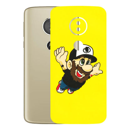 Motorola Phone Skins (All Models) - Flying Beardo - 3D Embossed Finish (L-60) Motorola Moto E5