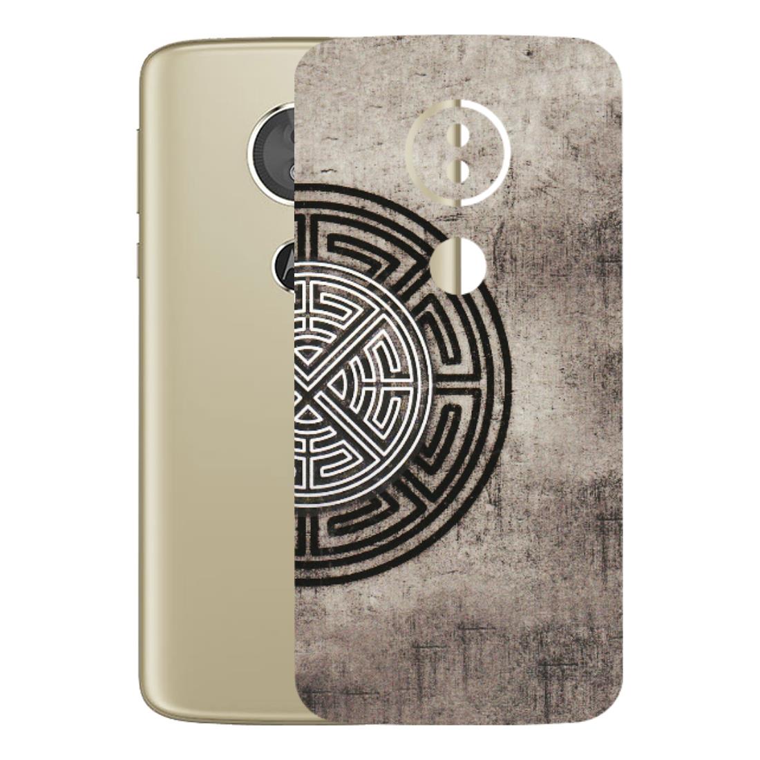Motorola Phone Skins (All Models) - Mysterious Circular Design - 3D Embossed Finish (L-63) Motorola Moto E5