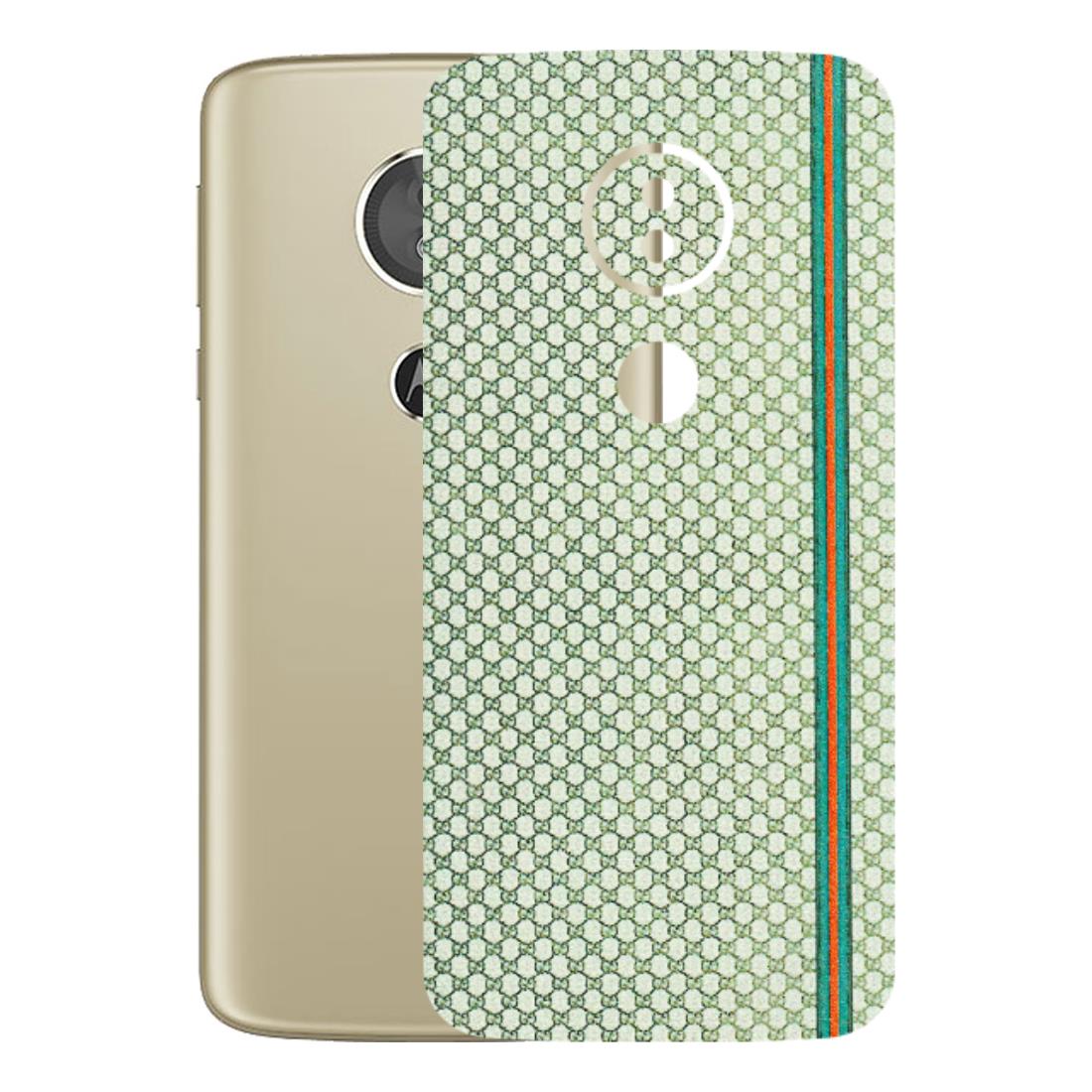 Motorola Phone Skins (All Models) - Gucci Fabric Pattern - 3D Embossed Finish (L-73) Motorola Moto E5