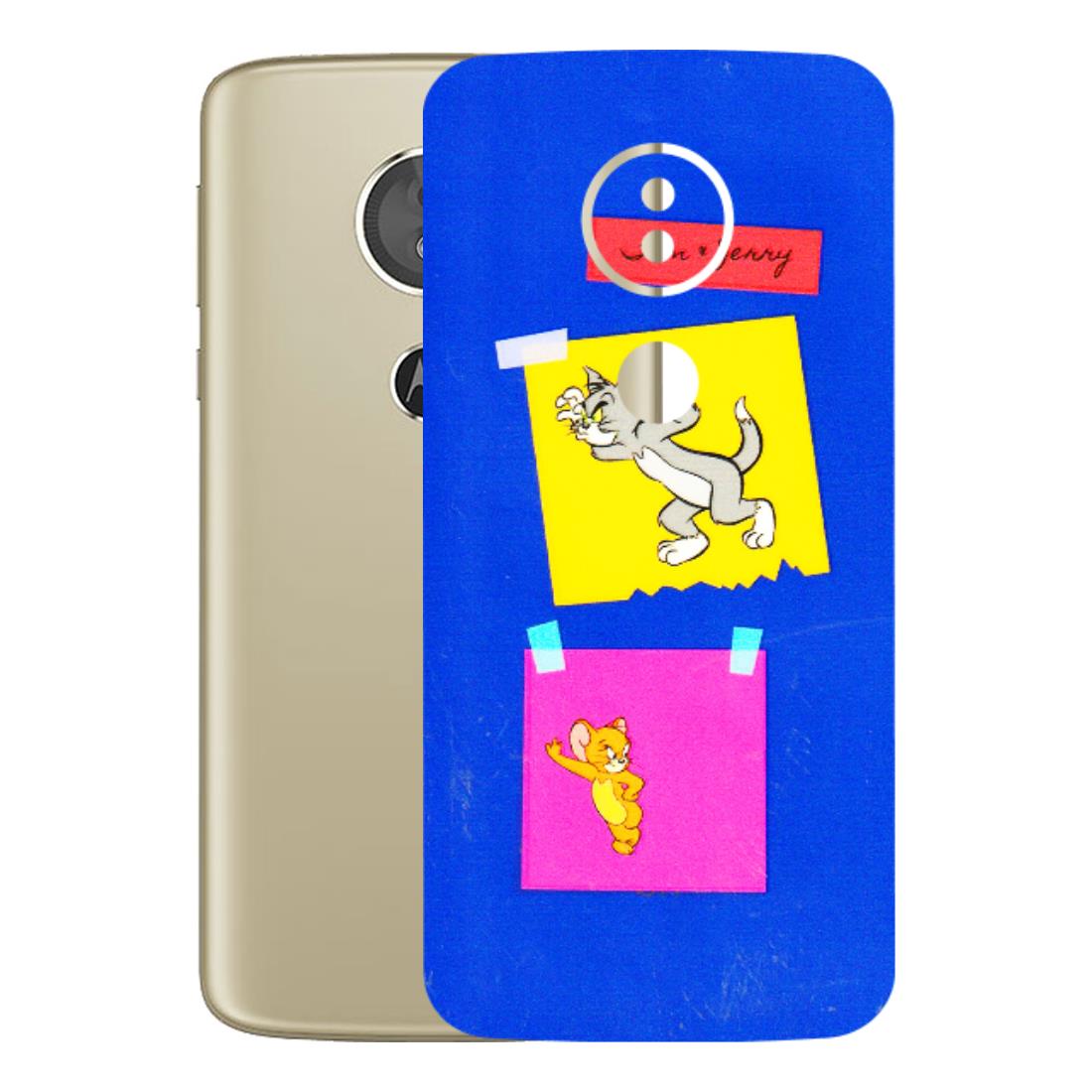 Motorola Phone Skins (All Models) - Tom N Jerry Sticky Notes - 3D Embossed Finish (L-88) Motorola Moto E5