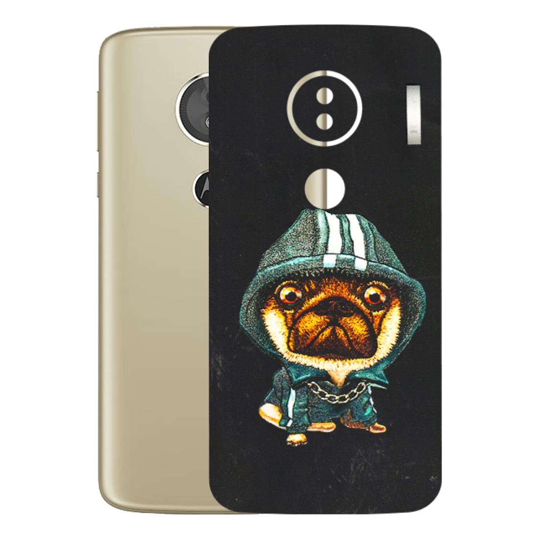 Motorola Phone Skins (All Models) - Puppy N Hoodie - 3D Embossed Finish (L-90) Motorola Moto E5