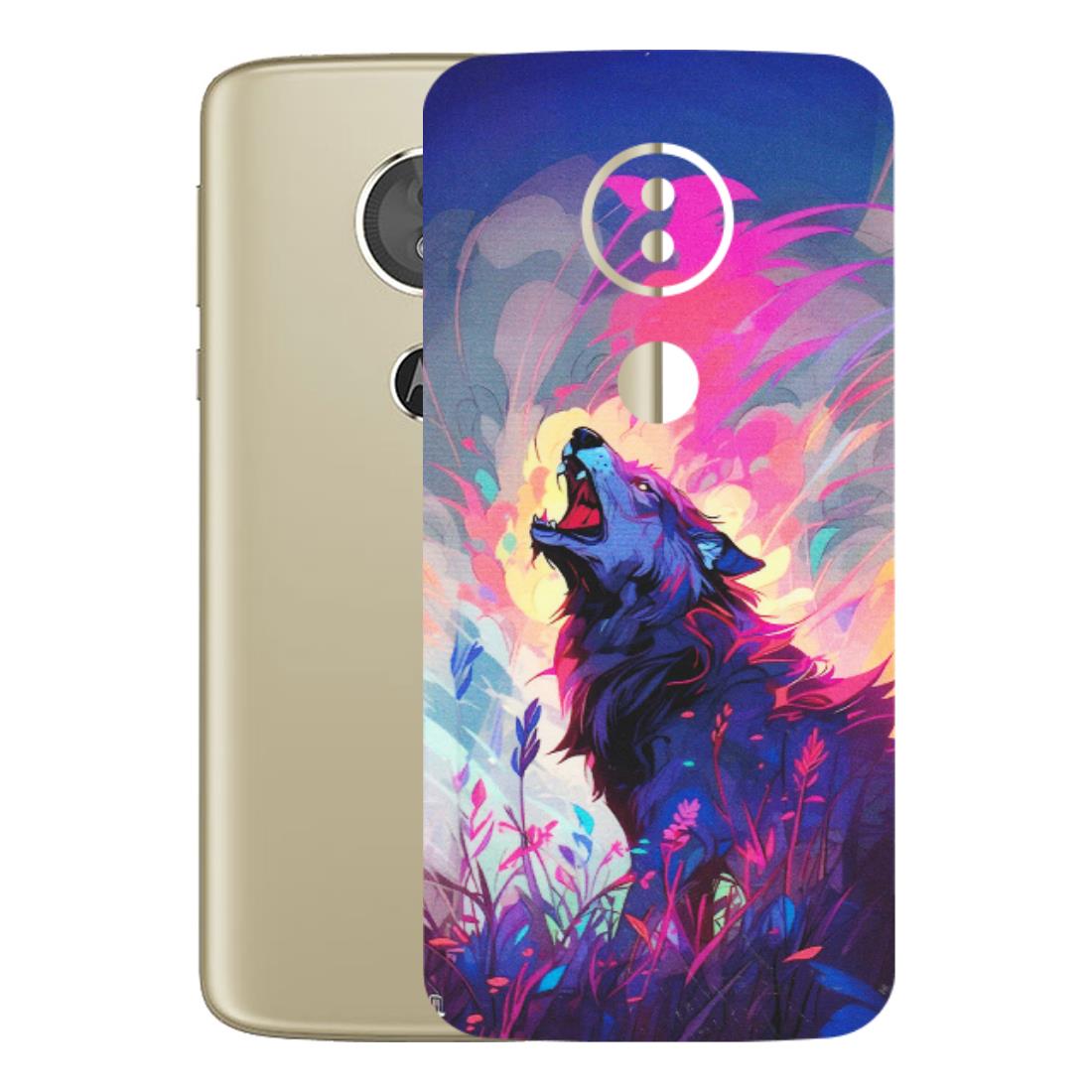 Motorola Phone Skins (All Models) - New Wild Wolf Abstract - Matte Finish (M-125) Motorola Moto E5