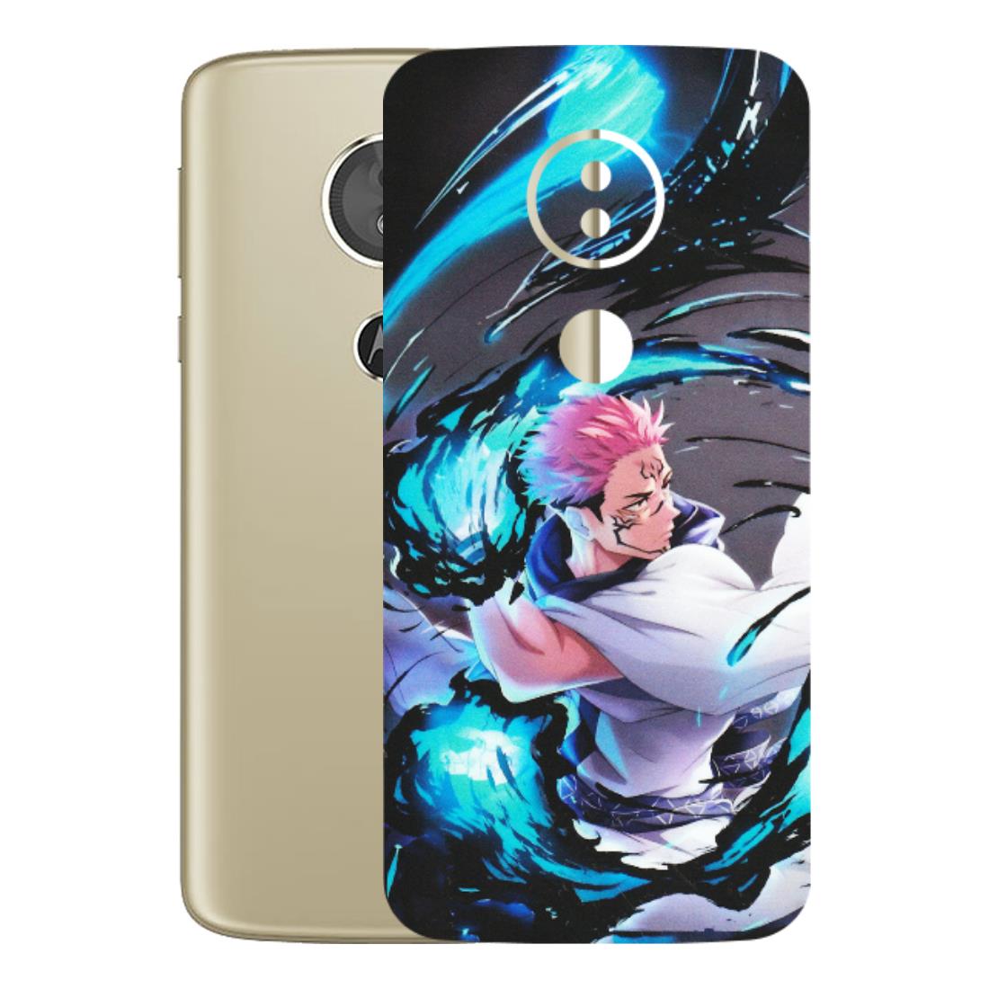 Motorola Phone Skins (All Models) - New Jujutsu Kaisen Grey Blue Anime - Matte Finish (M-127) Motorola Moto E5