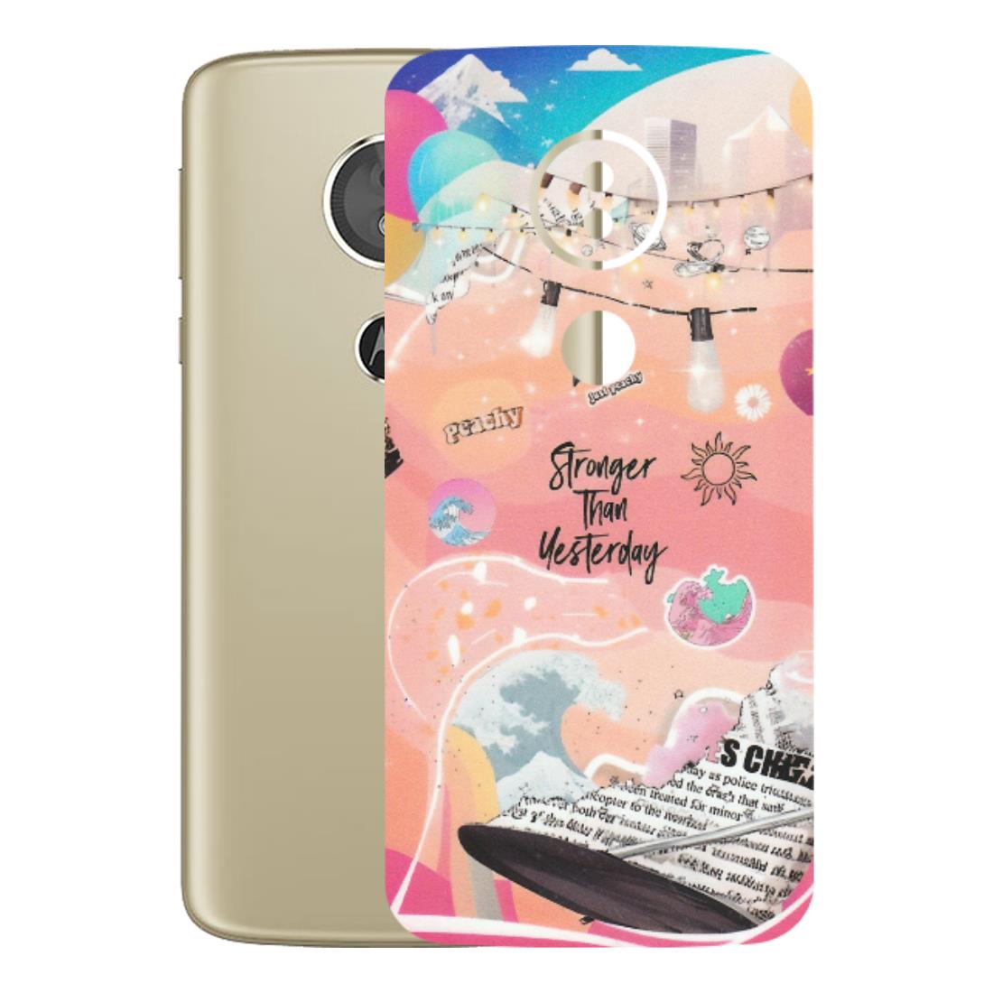 Motorola Phone Skins (All Models) - Stronger Then Yesterday - Matte Finish (M-128) Motorola Moto E5