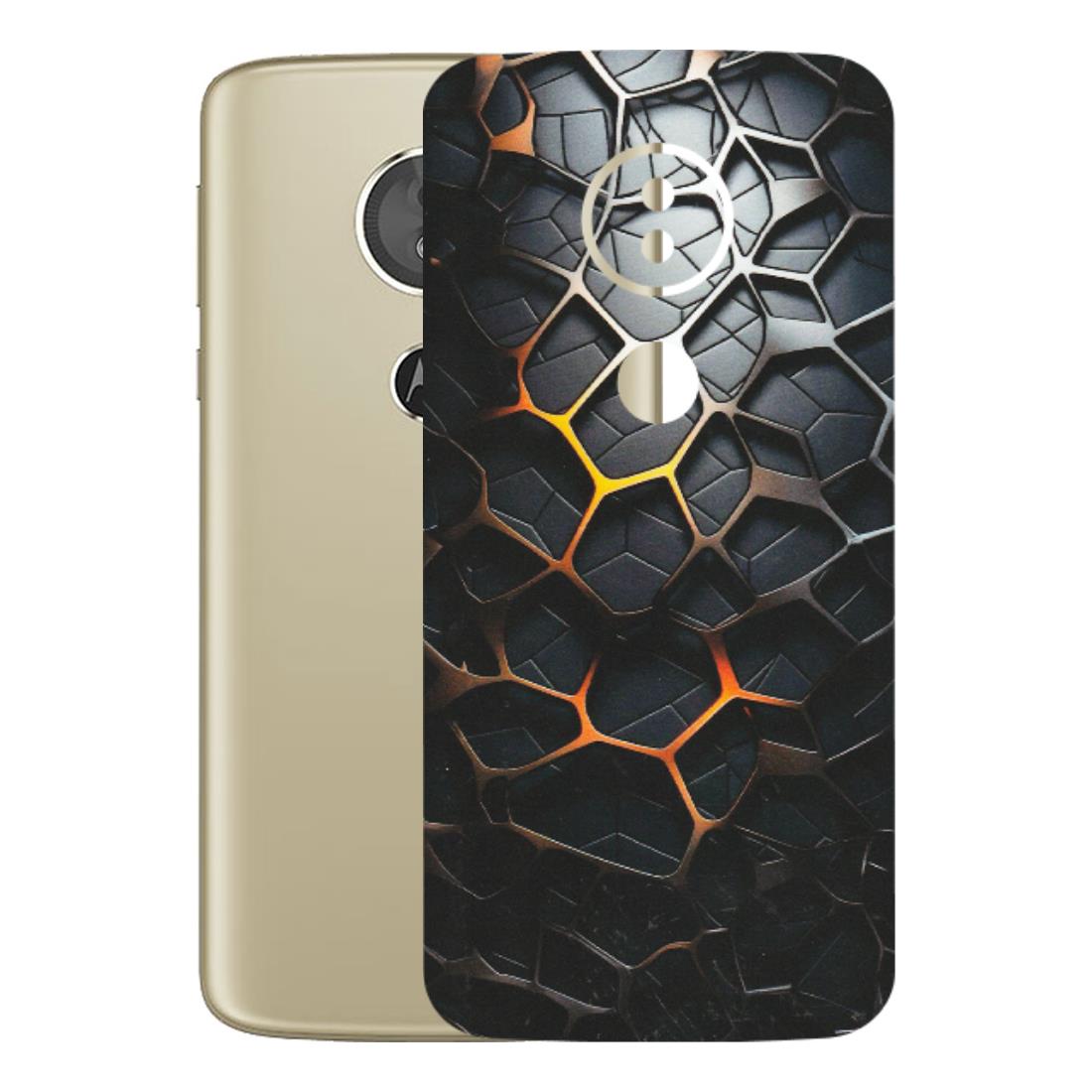 Motorola Phone Skins (All Models) - New Abstract Graphite Tiles - Matte Finish (M-130) Motorola Moto E5