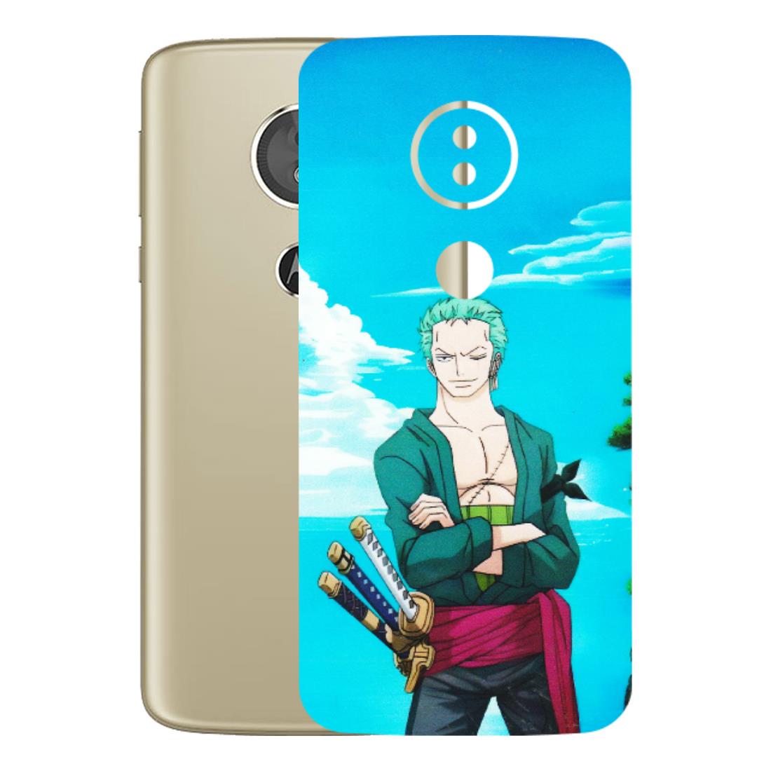Motorola Phone Skins (All Models) - Cool Swordman Zoro Anime - Matte Finish (M-143) Motorola Moto E5