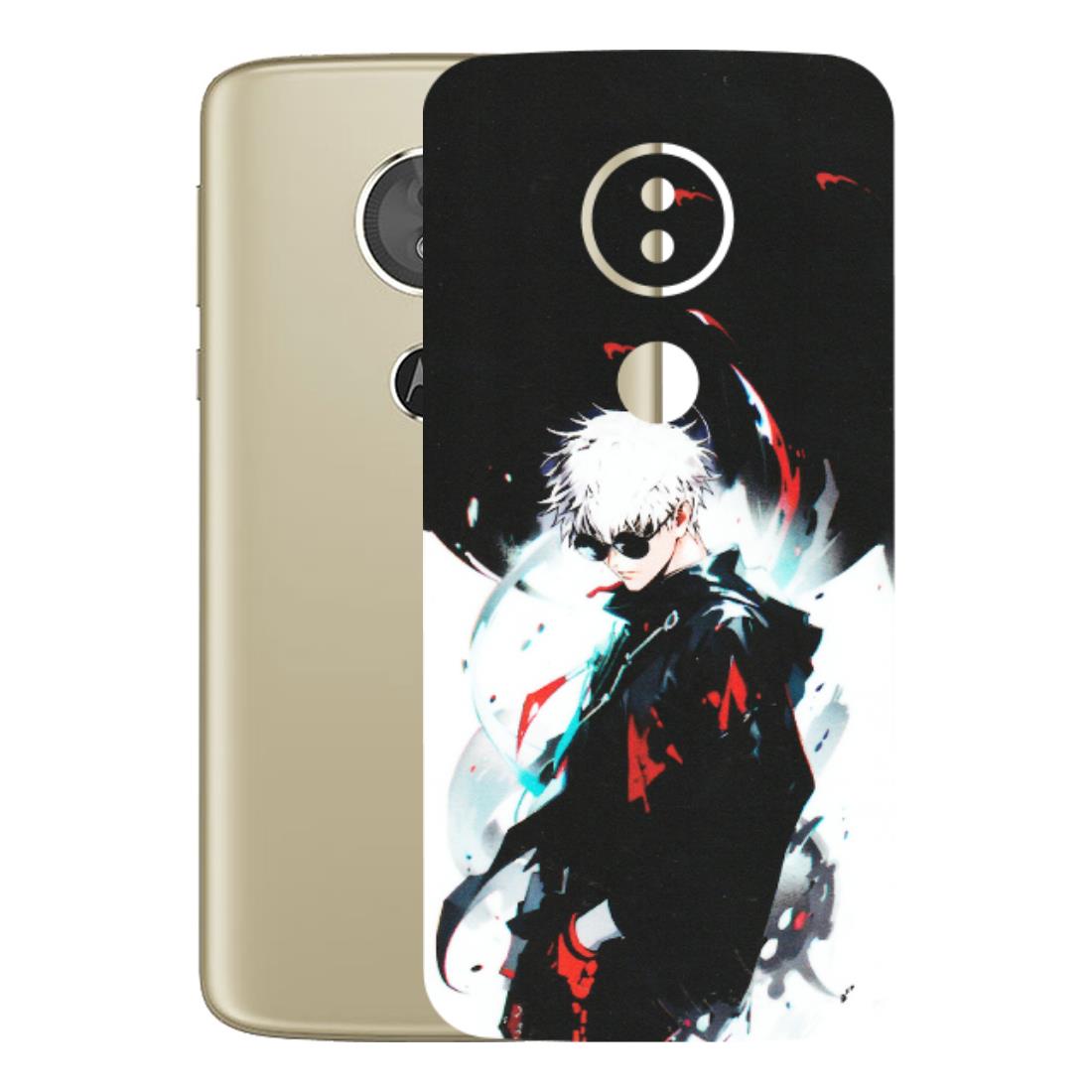 Motorola Phone Skins (All Models) - Gojo Powerful Charater Kaisen Anime - Matte Finish (M-144) Motorola Moto E5