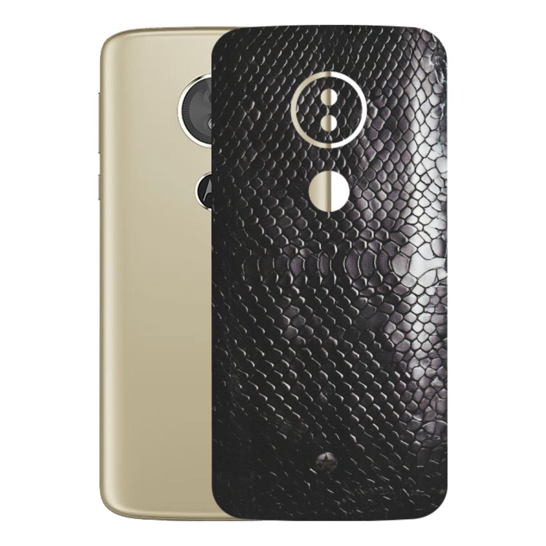 Motorola Phone Skins (All Models) - Black Snack Leather - Matte Finish (M-147) Motorola Moto E5
