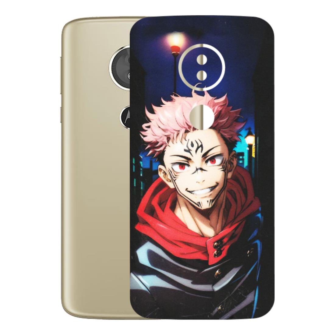 Motorola Phone Skins (All Models) - Yuji Itadori Funny Face Anime - Matte Finish (M-152) Motorola Moto E5