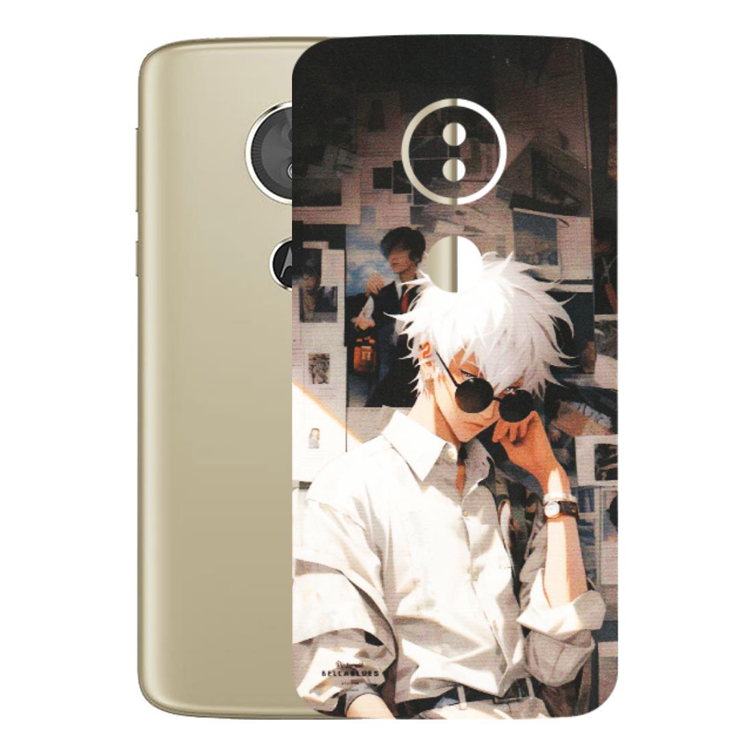Motorola Phone Skins (All Models) - Gojo Satoru Jujustu Kaisen Anime - Matte Finish (M-156) Motorola Moto E5