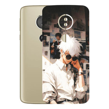 Motorola Phone Skins (All Models) - Gojo Satoru Jujustu Kaisen Anime - Matte Finish (M-156) Motorola Moto E5