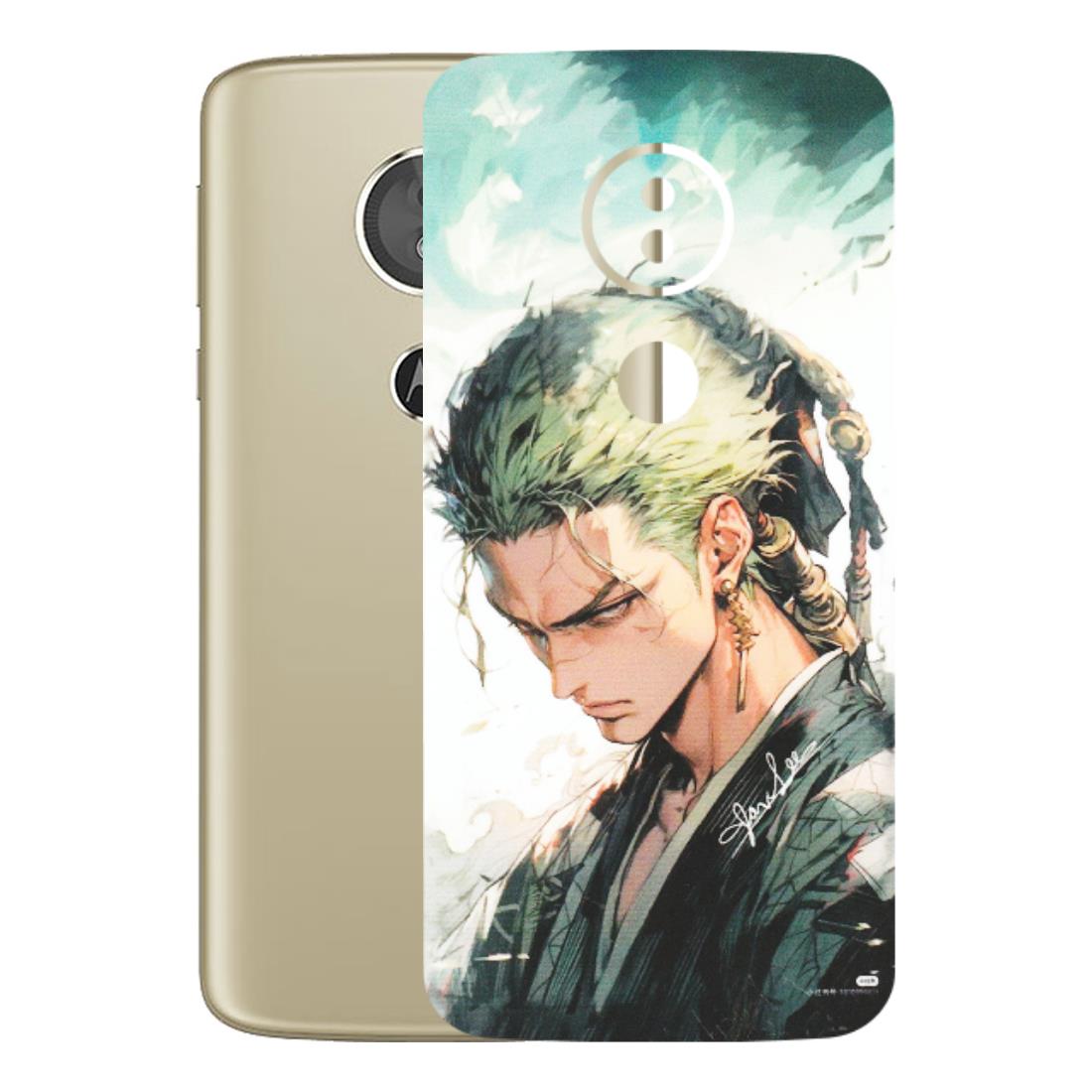Motorola Phone Skins (All Models) - Pirate Hunter One Piece Anime - Matte Finish (M-157) Motorola Moto E5