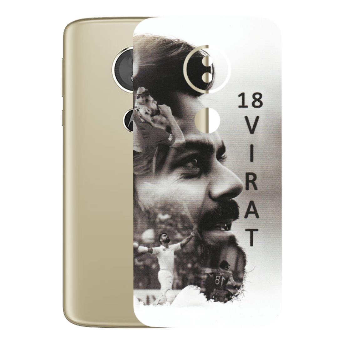 Motorola Phone Skins (All Models) - Virat Kohli Cricketer - Matte Finish (M-163) Motorola Moto E5