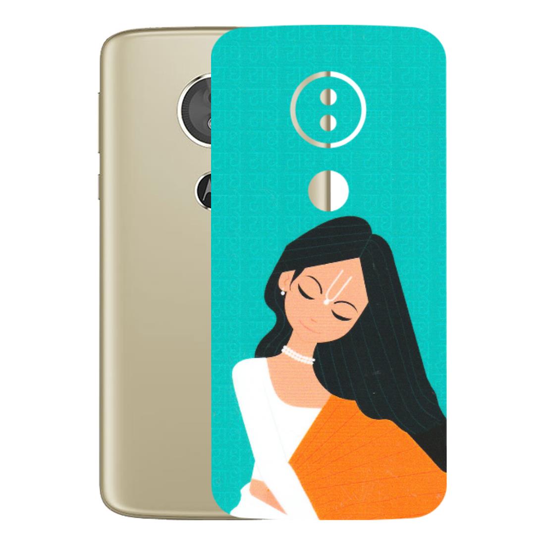 Motorola Phone Skins (All Models) - Radhe Radhe With Hindu Symbol - Matte Finish (M-164) Motorola Moto E5