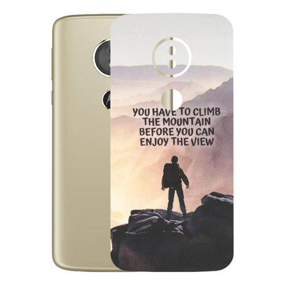 Motorola Phone Skins (All Models) - Motivational Hiking Mountain - Matte Finish (M-28) Motorola Moto E5