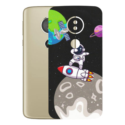 Motorola Phone Skins (All Models) - Astronaut Vibing Toon Running - Matte Finish (M-39) Motorola Moto E5