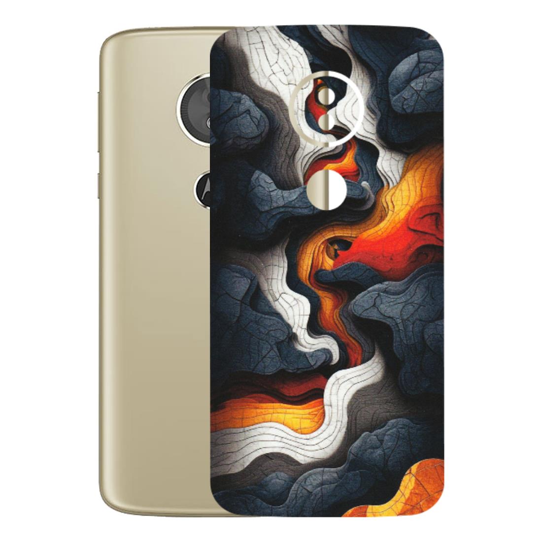 Motorola Phone Skins (All Models) - Abstract Volcanic Layers - Matte Finish (M-52) Motorola Moto E5