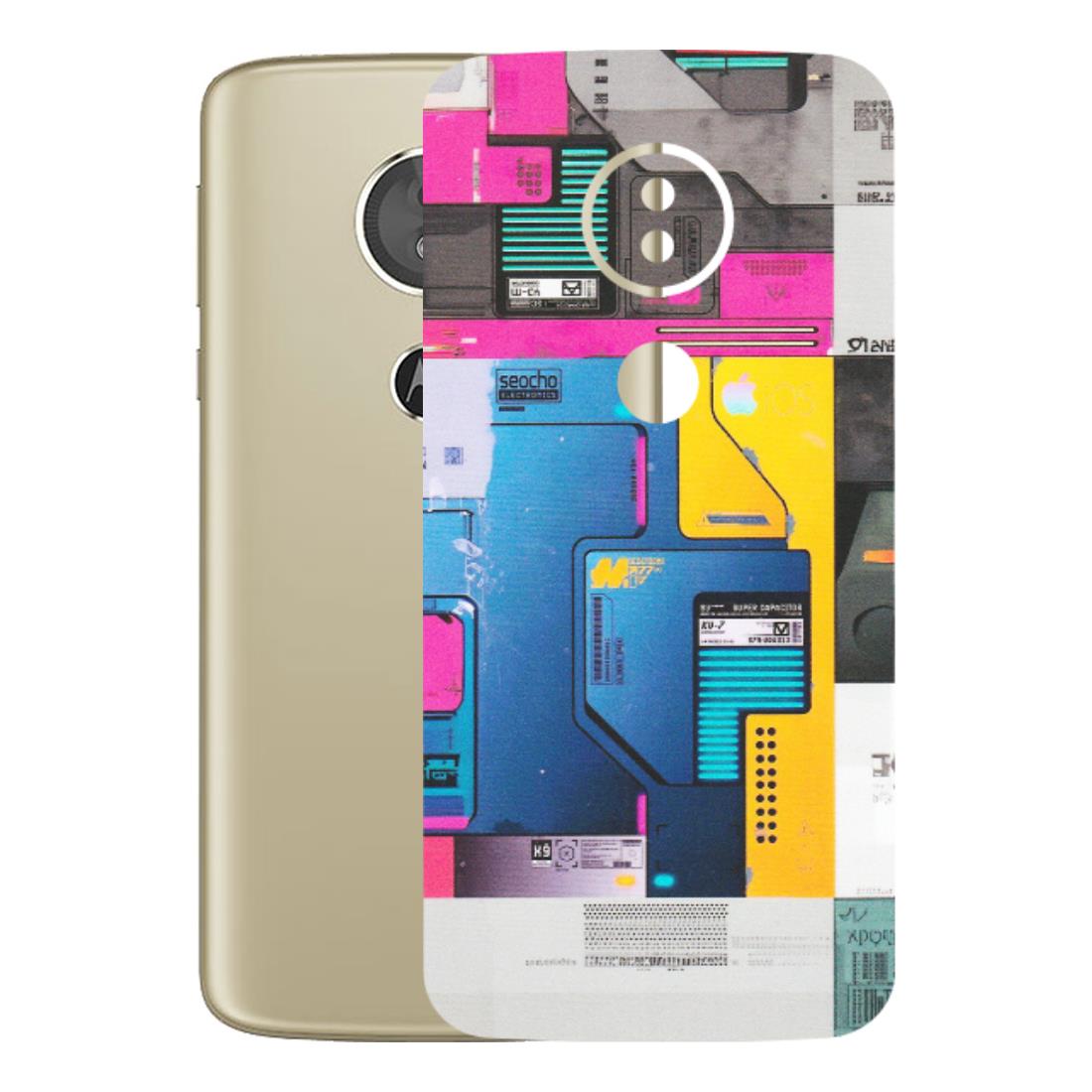 Motorola Phone Skins (All Models) - Colourfull Motherboard Internals - Matte Finish (M-55) Motorola Moto E5