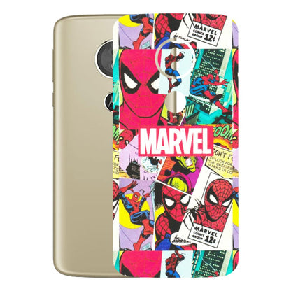 Motorola Phone Skins (All Models) - Marvel Comic Spiderman Grafitti - Matte Finish (M-72) Motorola Moto E5