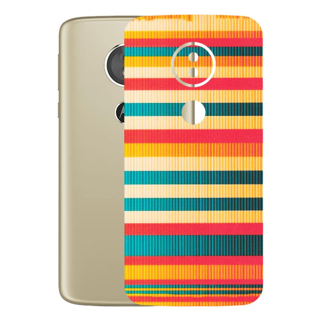 Motorola Phone Skins (All Models) - Colourful Stripes Soothing Effect - Matte Finish (M-86) Motorola Moto E5