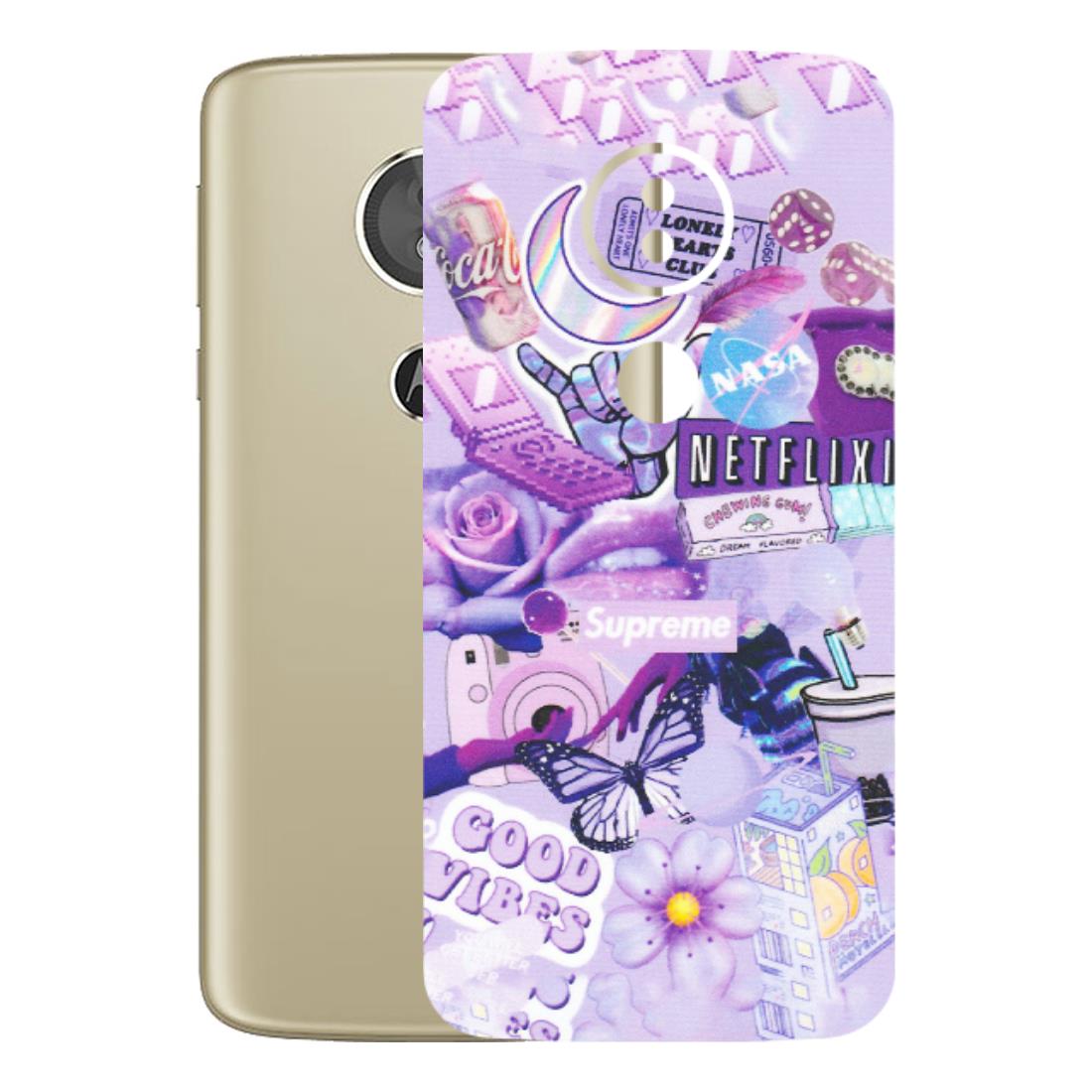 Motorola Phone Skins (All Models) - Supreme Purple Magic - Matte Finish (M-88) Motorola Moto E5