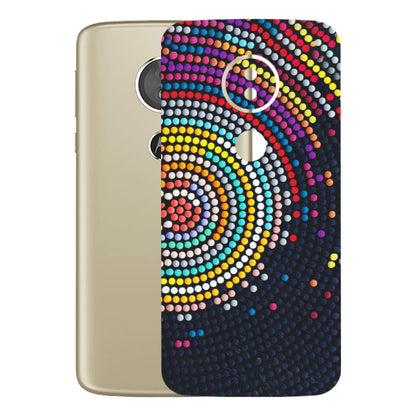 Motorola Phone Skins (All Models) - Rainbow Dot Mandala - Matte Finish (M-97) Motorola Moto E5