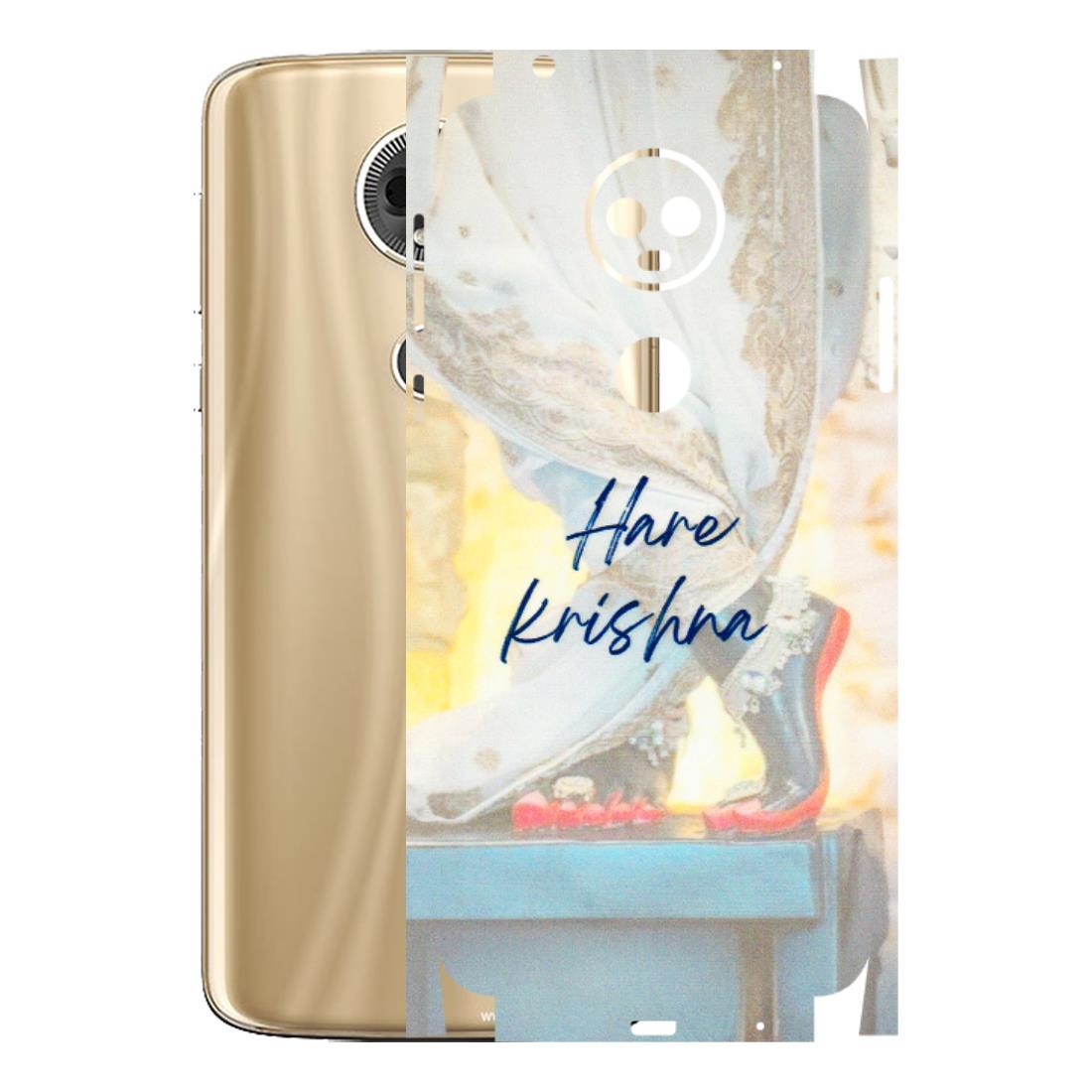 Motorola Phone Skins (All Models) - Hare Krishna - 3D Embossed Finish (L-03) Motorola Moto E5 Plus