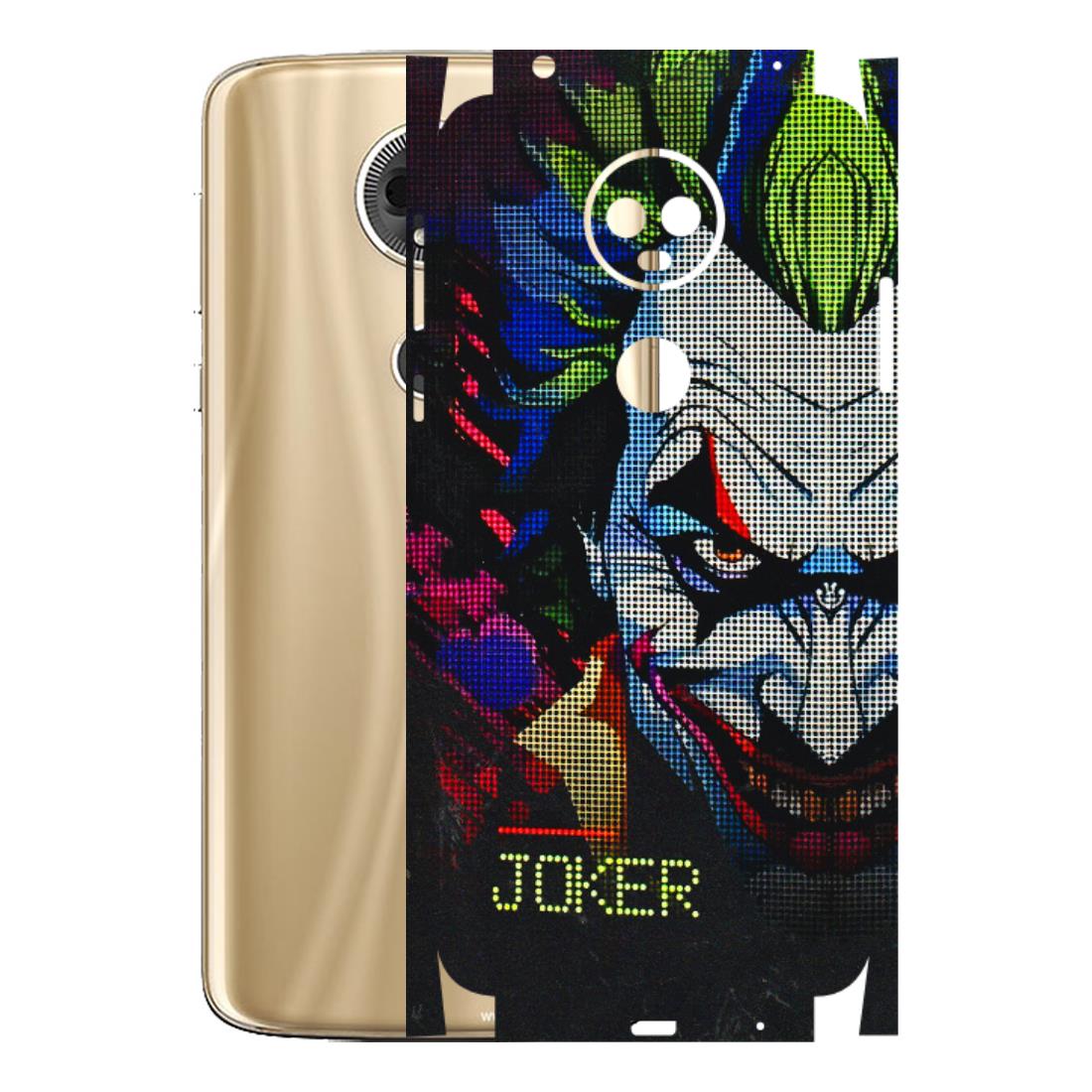 Motorola Phone Skins (All Models) - Joker Dot Matrix - 3D Embossed Finish (L-08) Motorola Moto E5 Plus