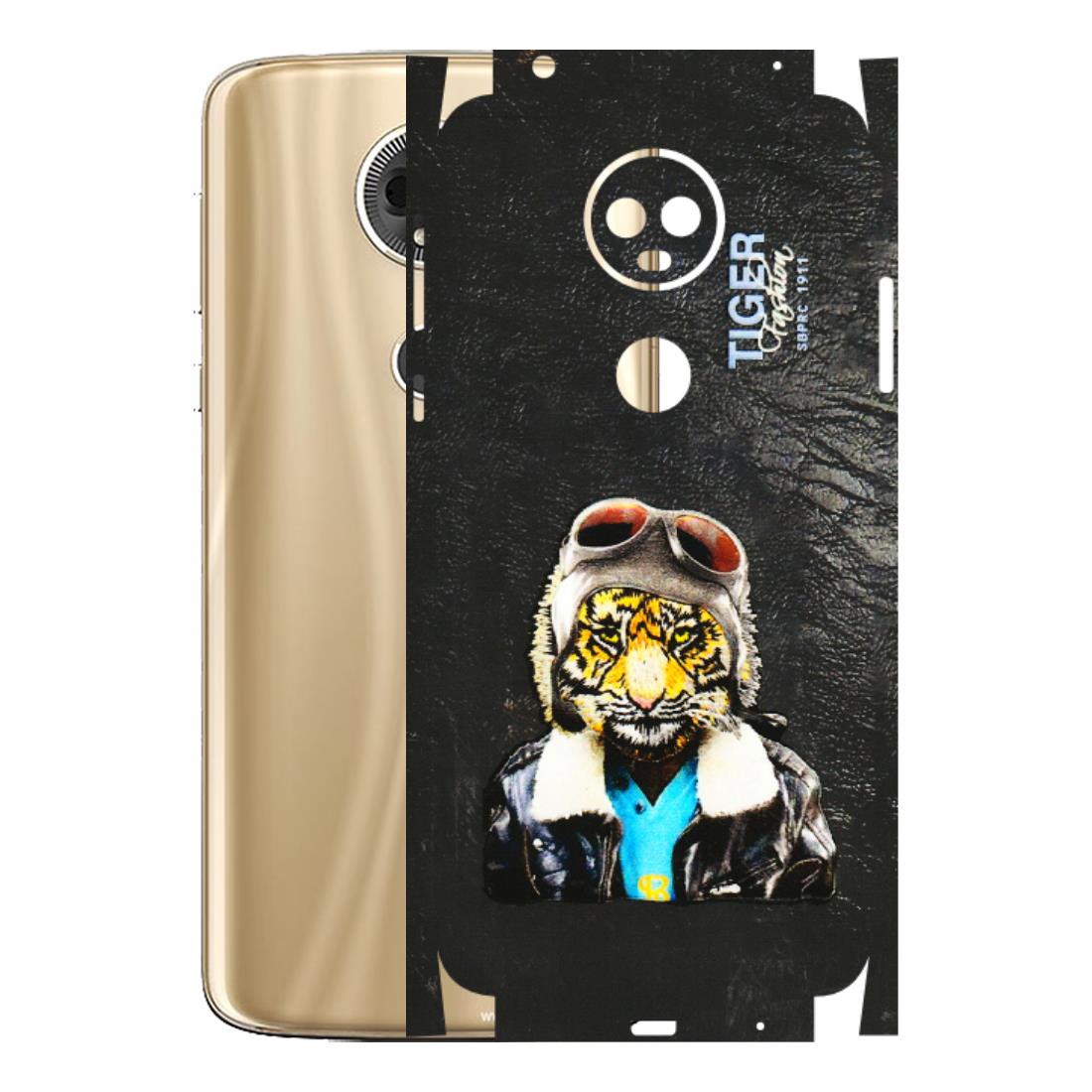 Motorola Phone Skins (All Models) - Rider Tiger - 3D Embossed Finish (L-113) Motorola Moto E5 Plus