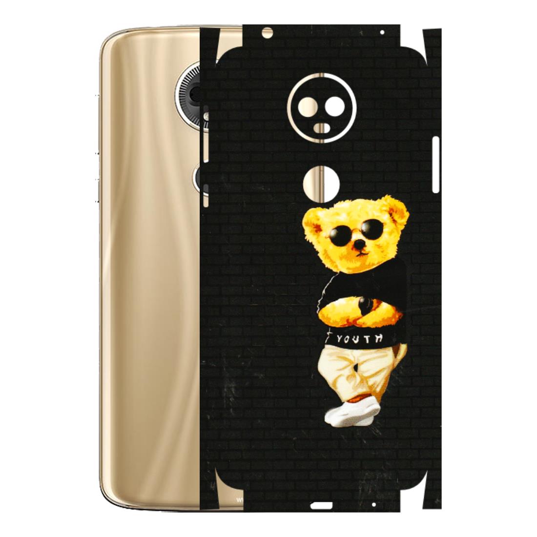 Motorola Phone Skins (All Models) - Classy Teddy Bear - 3D Embossed Finish (L-116) Motorola Moto E5 Plus