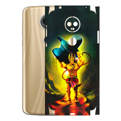 Motorola Phone Skins (All Models) - Hanuman Ji - 3D Embossed Finish (L-128) Motorola Moto E5 Plus