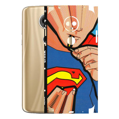 Motorola Phone Skins (All Models) - Superman Sutta - 3D Embossed Finish (L-130) Motorola Moto E5 Plus