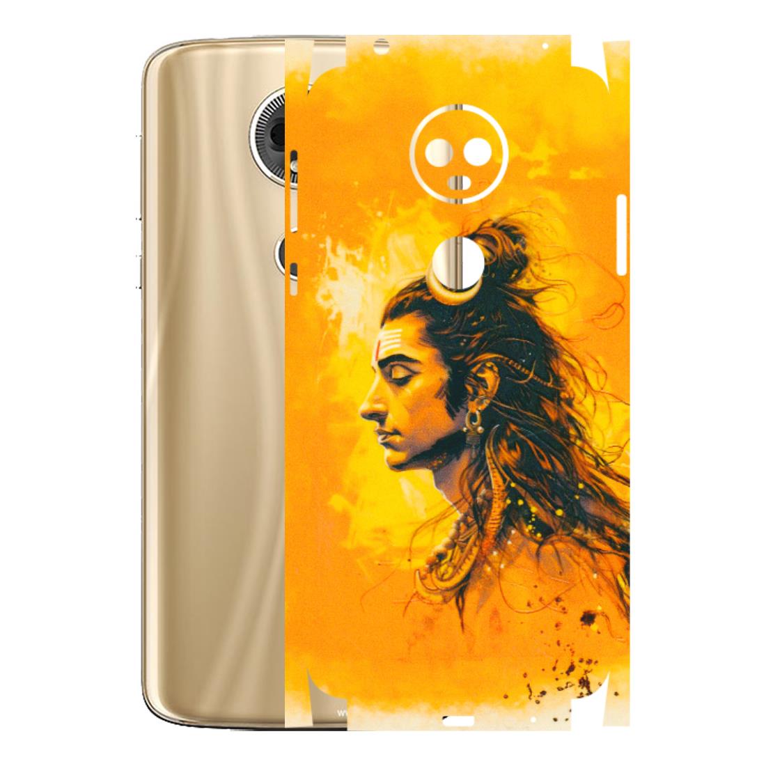 Motorola Phone Skins (All Models) - Shiv Shakti - 3D Embossed Finish (L-14) Motorola Moto E5 Plus