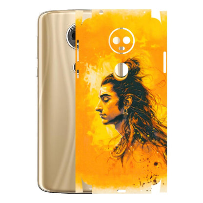 Motorola Phone Skins (All Models) - Shiv Shakti - 3D Embossed Finish (L-14) Motorola Moto E5 Plus
