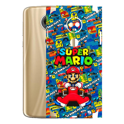Motorola Phone Skins (All Models) - Super Mario Kart - 3D Embossed Finish (L-140) Motorola Moto E5 Plus