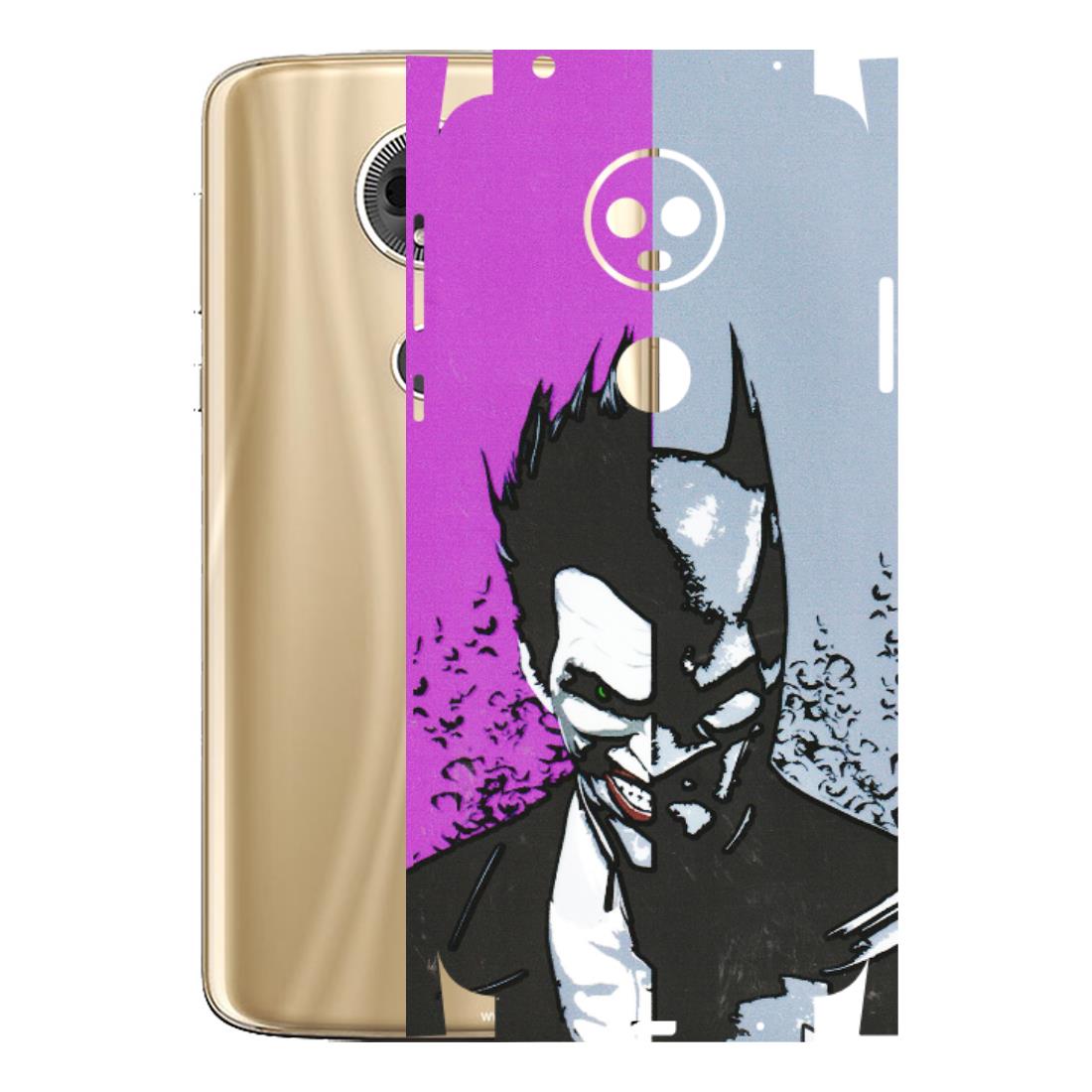 Motorola Phone Skins (All Models) - Batman & Joker - 3D Embossed Finish (L-143) Motorola Moto E5 Plus