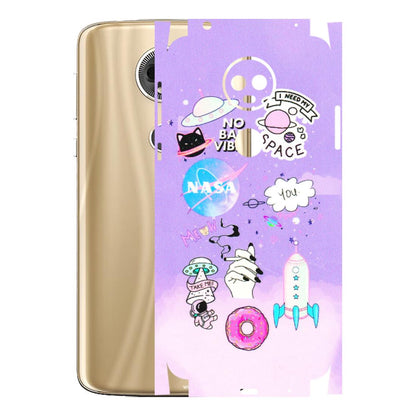 Motorola Phone Skins (All Models) - I Need My Nasa Skin - 3D Embossed Finish (L-149) Motorola Moto E5 Plus