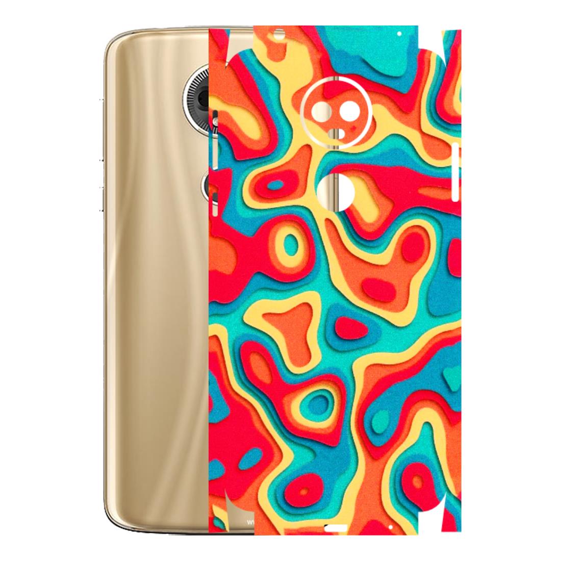 Motorola Phone Skins (All Models) - Abstract Swirl - 3D Embossed Finish (L-150) Motorola Moto E5 Plus