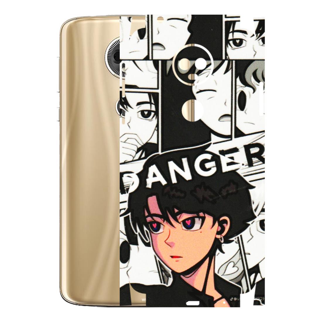Motorola Phone Skins (All Models) - Danger Anime - 3D Embossed Finish (L-155) Motorola Moto E5 Plus