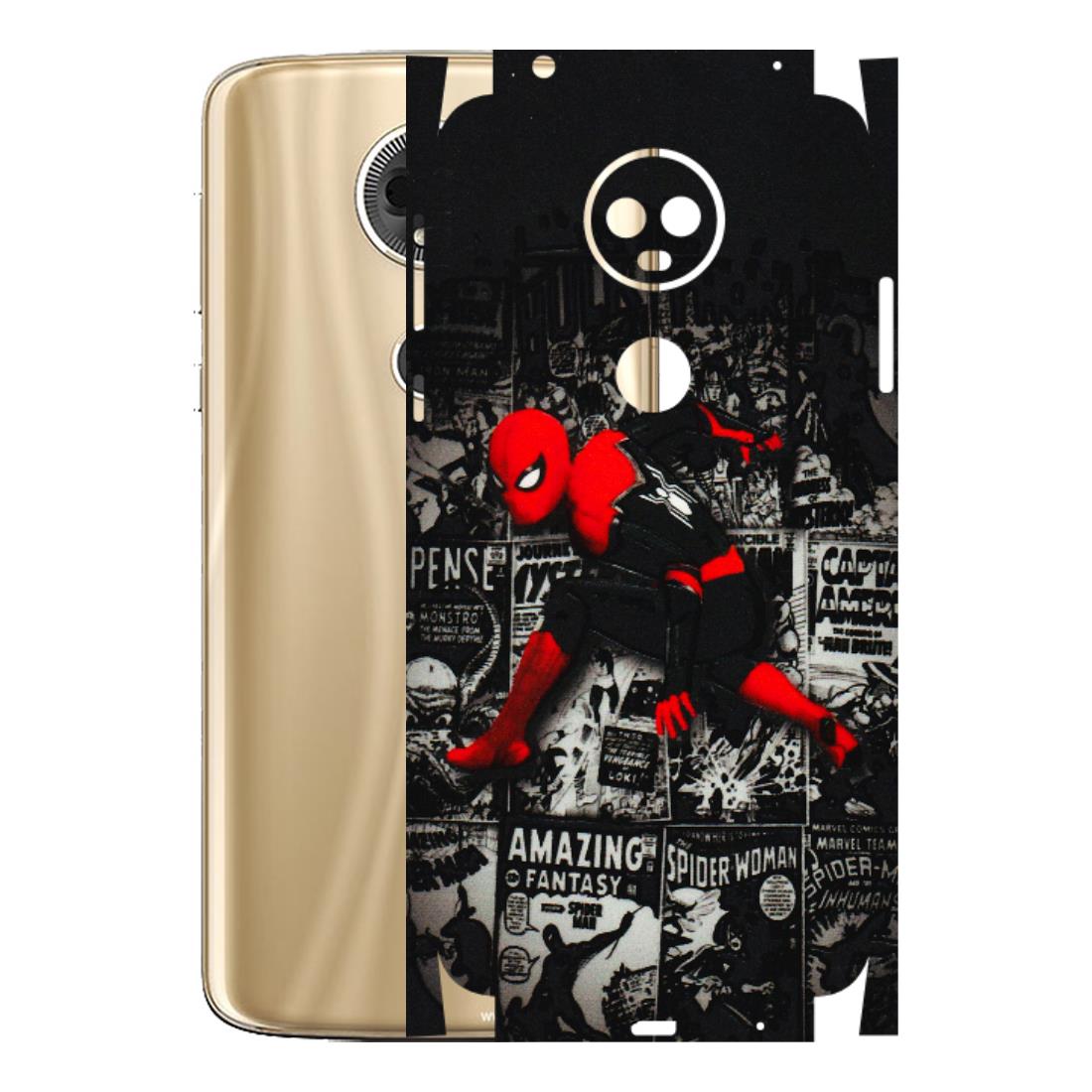 Motorola Phone Skins (All Models) - SpiderMan New - 3D Embossed Finish (L-162) Motorola Moto E5 Plus