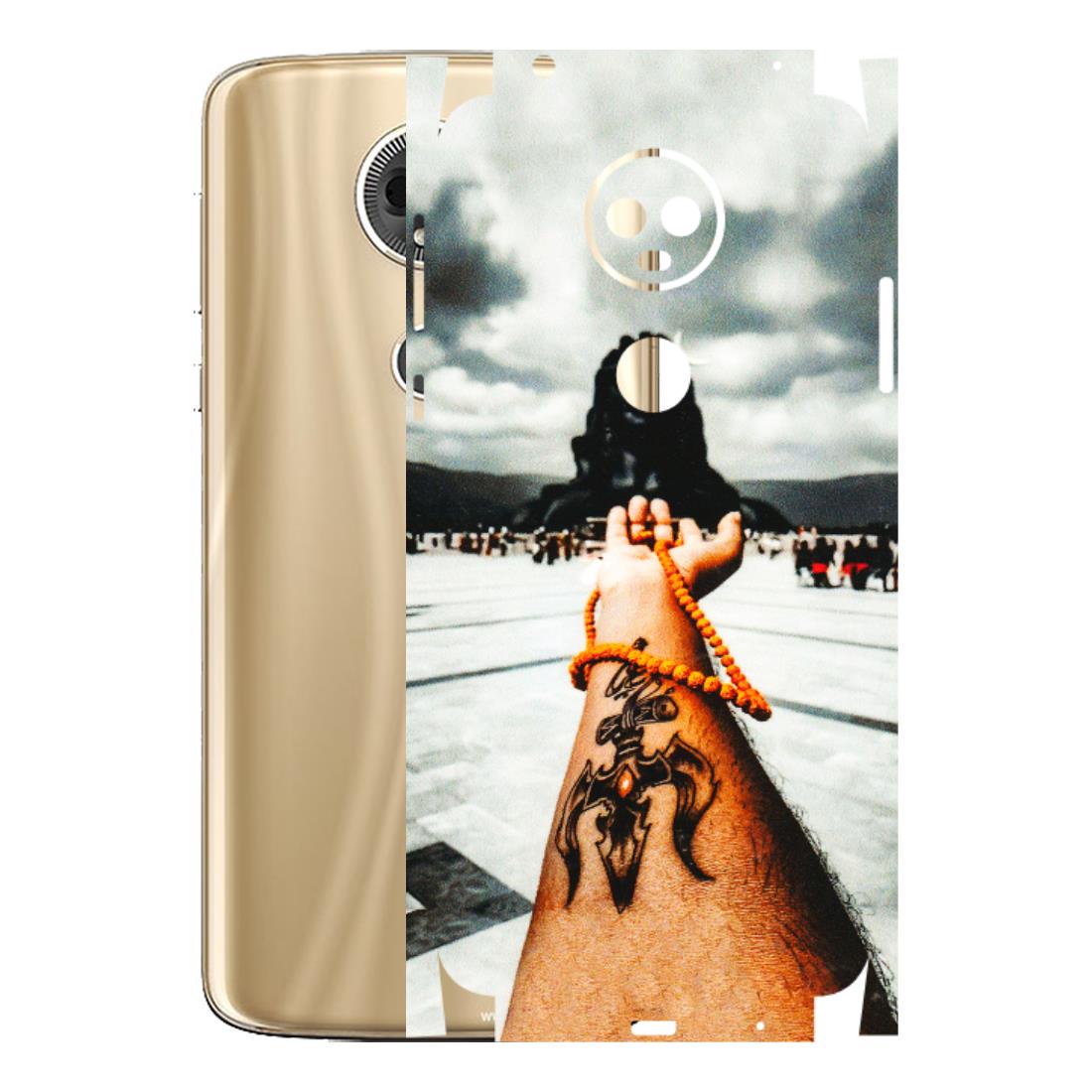 Motorola Phone Skins (All Models) - Jai Adiyogi Mahakaal - 3D Embossed Finish (L-164) Motorola Moto E5 Plus