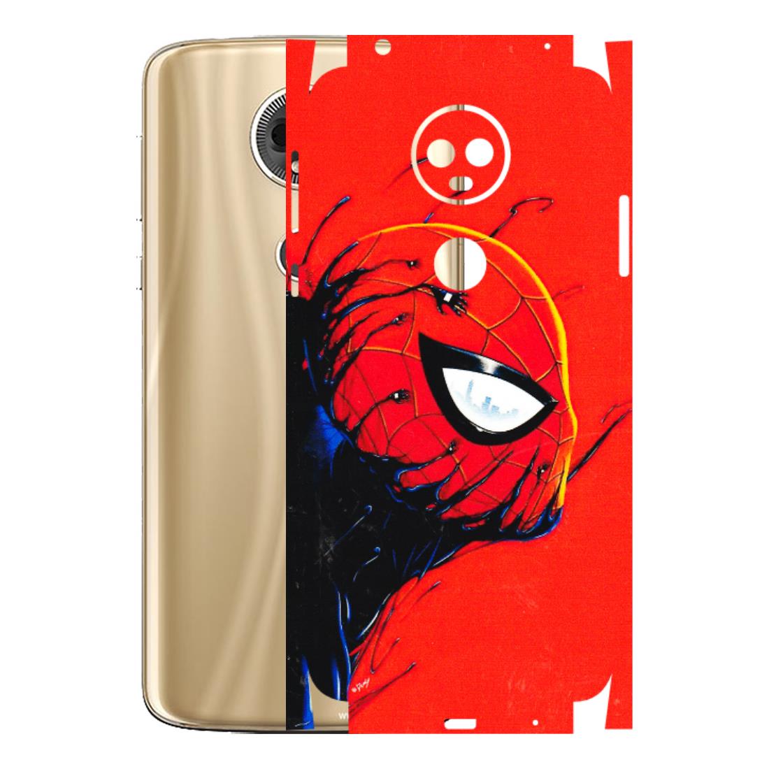 Motorola Phone Skins (All Models) - Spiderman Face Venom - 3D Embossed Finish (L-165) Motorola Moto E5 Plus
