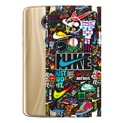 Motorola Phone Skins (All Models) - Just Do It Doodles - 3D Embossed Finish (L-166) Motorola Moto E5 Plus