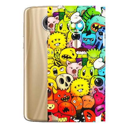 Motorola Phone Skins (All Models) - Angry Funkies - 3D Embossed Finish (L-169) Motorola Moto E5 Plus