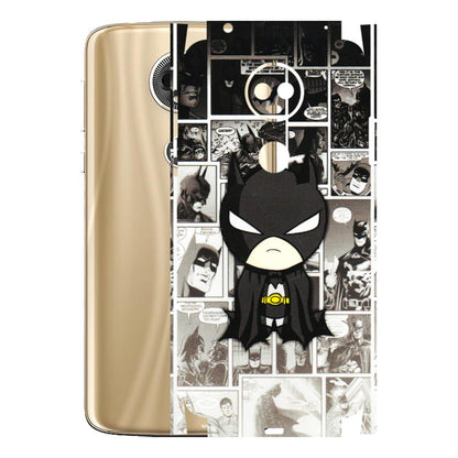 Motorola Phone Skins (All Models) - Toon Batman - 3D Embossed Finish (L-182) Motorola Moto E5 Plus
